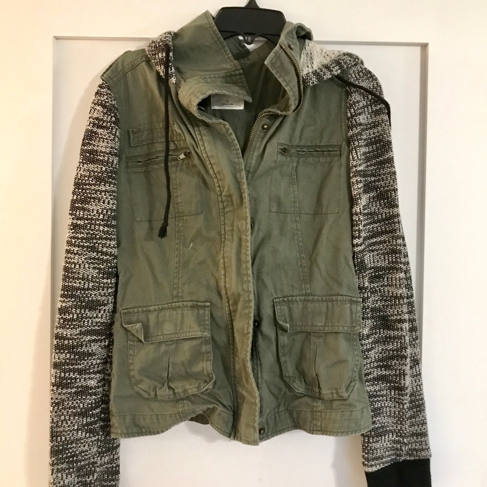 Mudd Denim and Sweater Light Jacket - XS